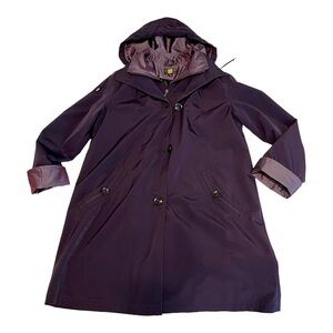 Gallery Purple Rain Coat with removable Hood Plum  All Weather